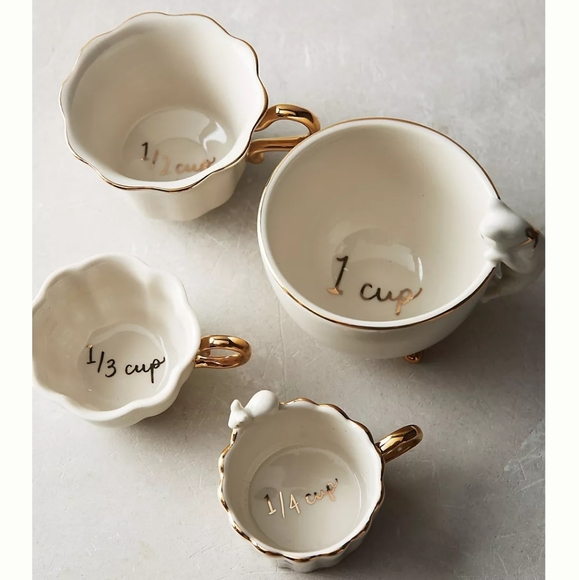 NIB Anthropologie Time for Tea Measuring Cups - Picture 3 of 4
